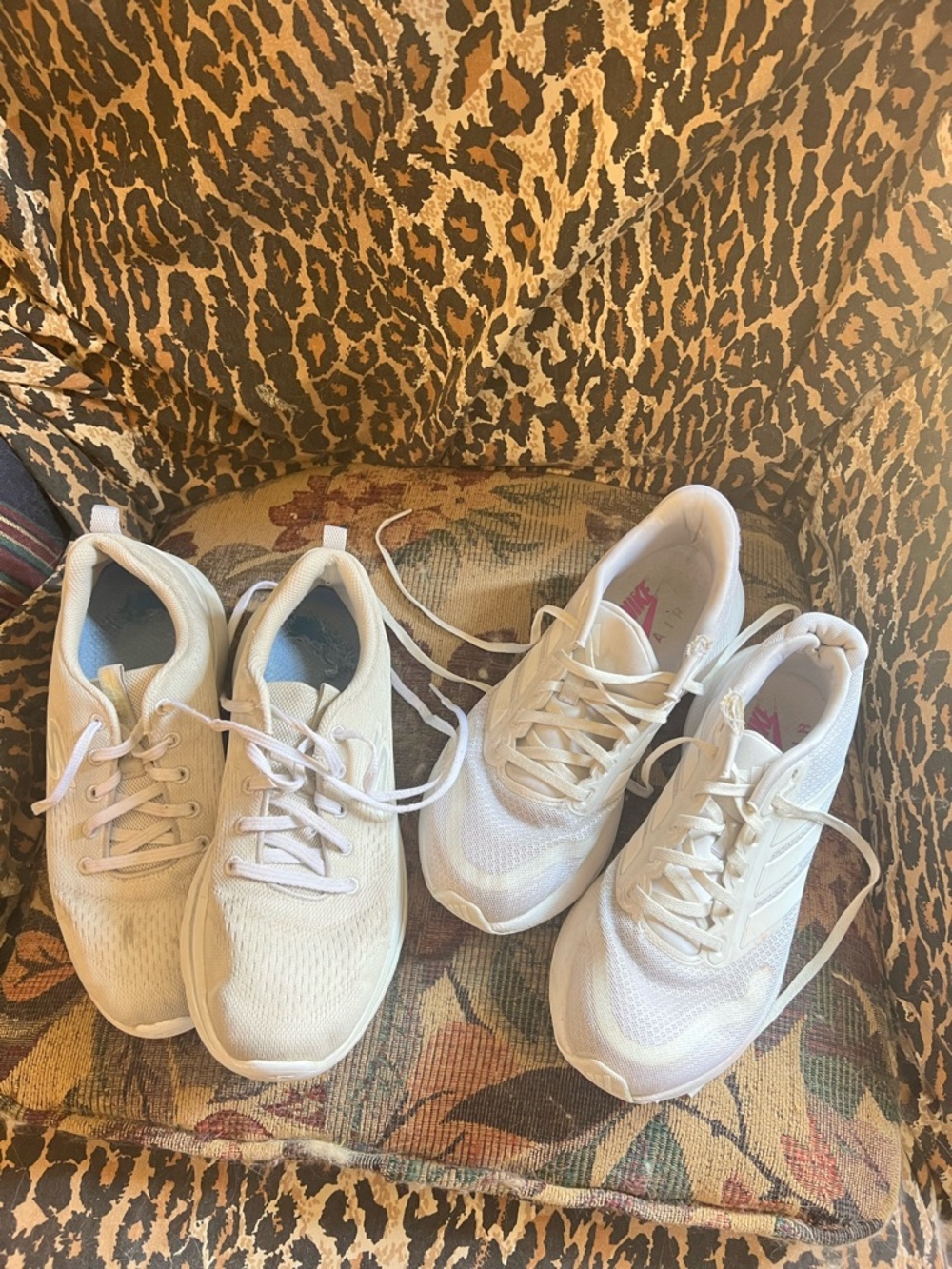 Nike and sketchers bundle  Women's Athletic Sneakers - Cream/Beige